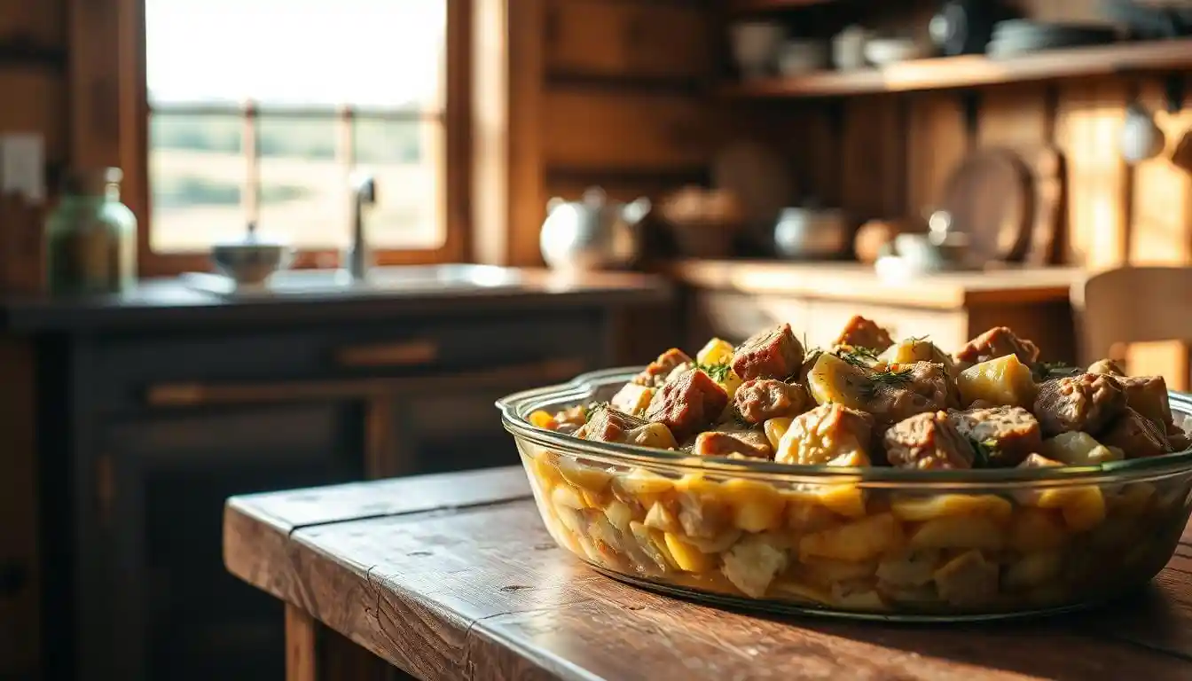 Homemade canned deer meat stored in mason jars, featuring tender venison chunks preserved in rich natural juices.