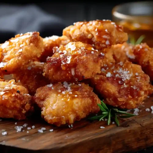 Crispy golden chicken wings baked in the oven, served with dipping sauces