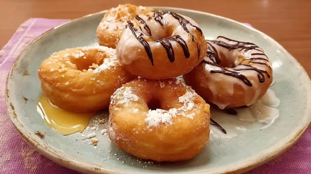 3 Old-Fashioned Recipes: The Ultimate Collection Golden Homemade Doughnuts with Soft, Airy Centers