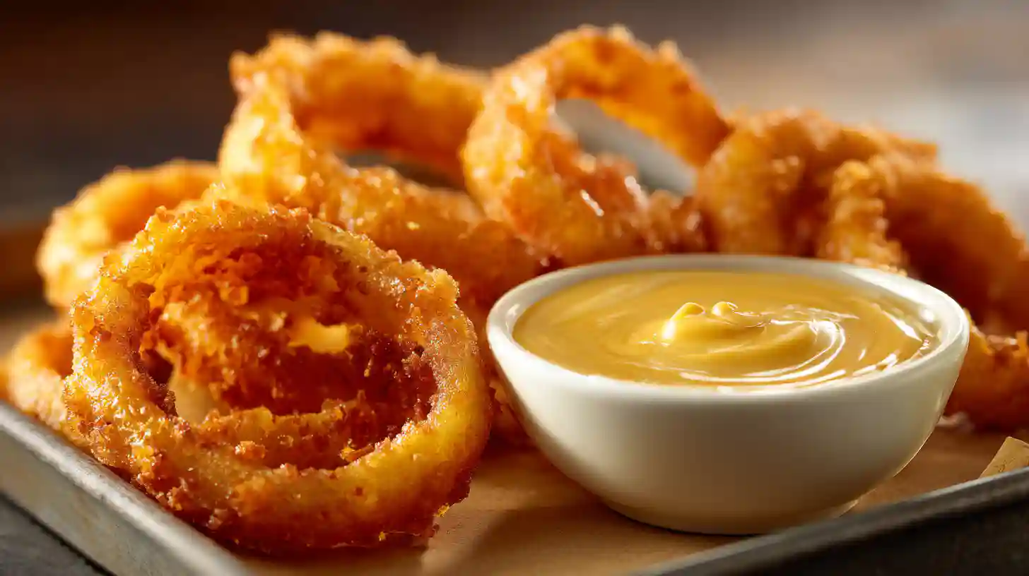 Burger King Zesty Sauce with onion rings