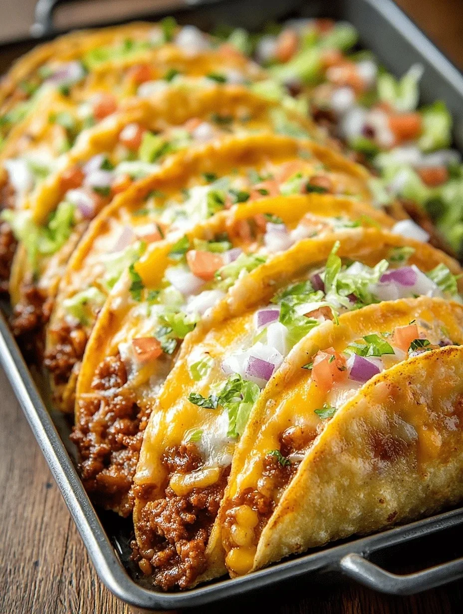 Plate of crispy cheesy tacos with toppings