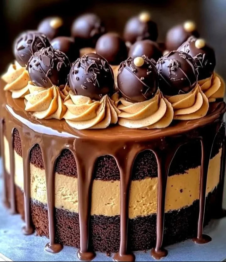 Epic Chocolate Overload Explosion Cake - a rich, decadent chocolate cake