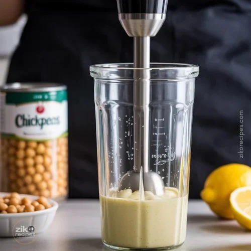 Homemade easy vegan mayo in a bowl surrounded by fresh ingredients