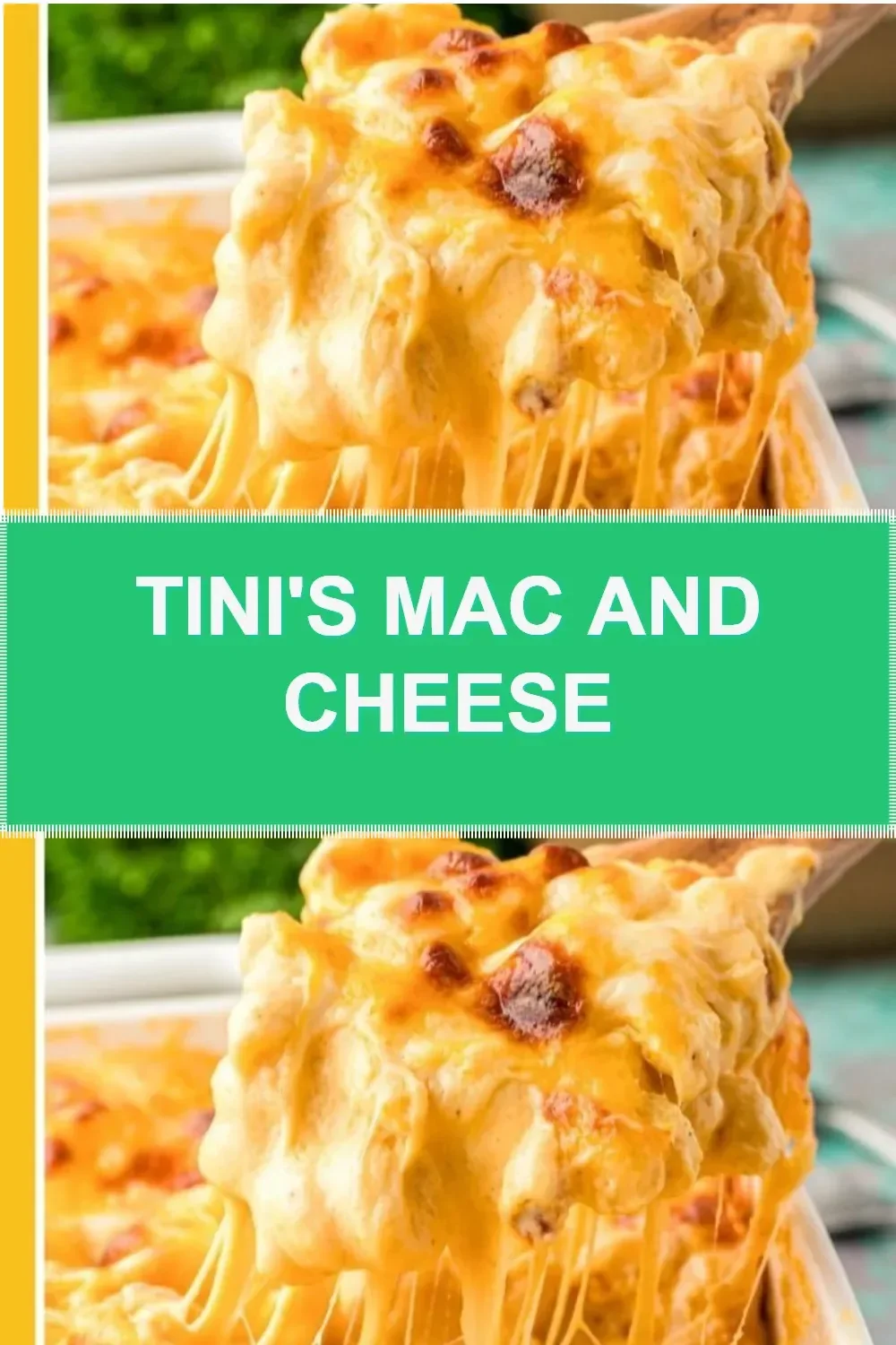 Delicious bowl of Tini's Mac and Cheese topped with crispy breadcrumbs.